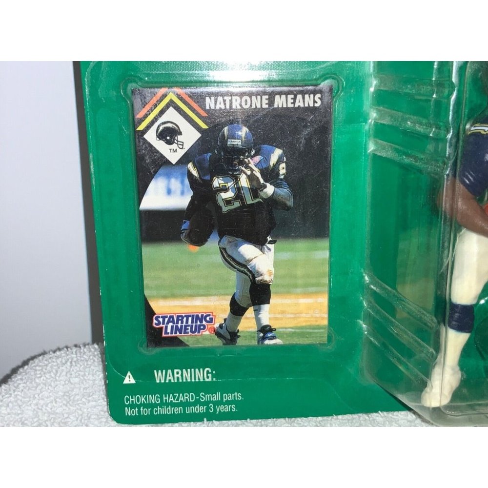 Starting Lineup Action Figure NATRONE MEANS San Diego Chargers NFL Kenner 1995 - Picture 3 of 5
